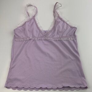 Lavender Lace Trim Camisole